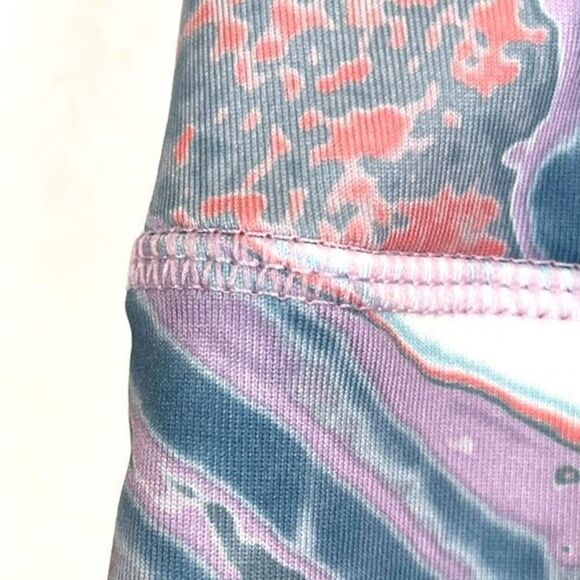 Pro Player Leggings Womens Size 1X Multicolor High-Rise Flat Front Capri Tie-Dye - Picture 10 of 10